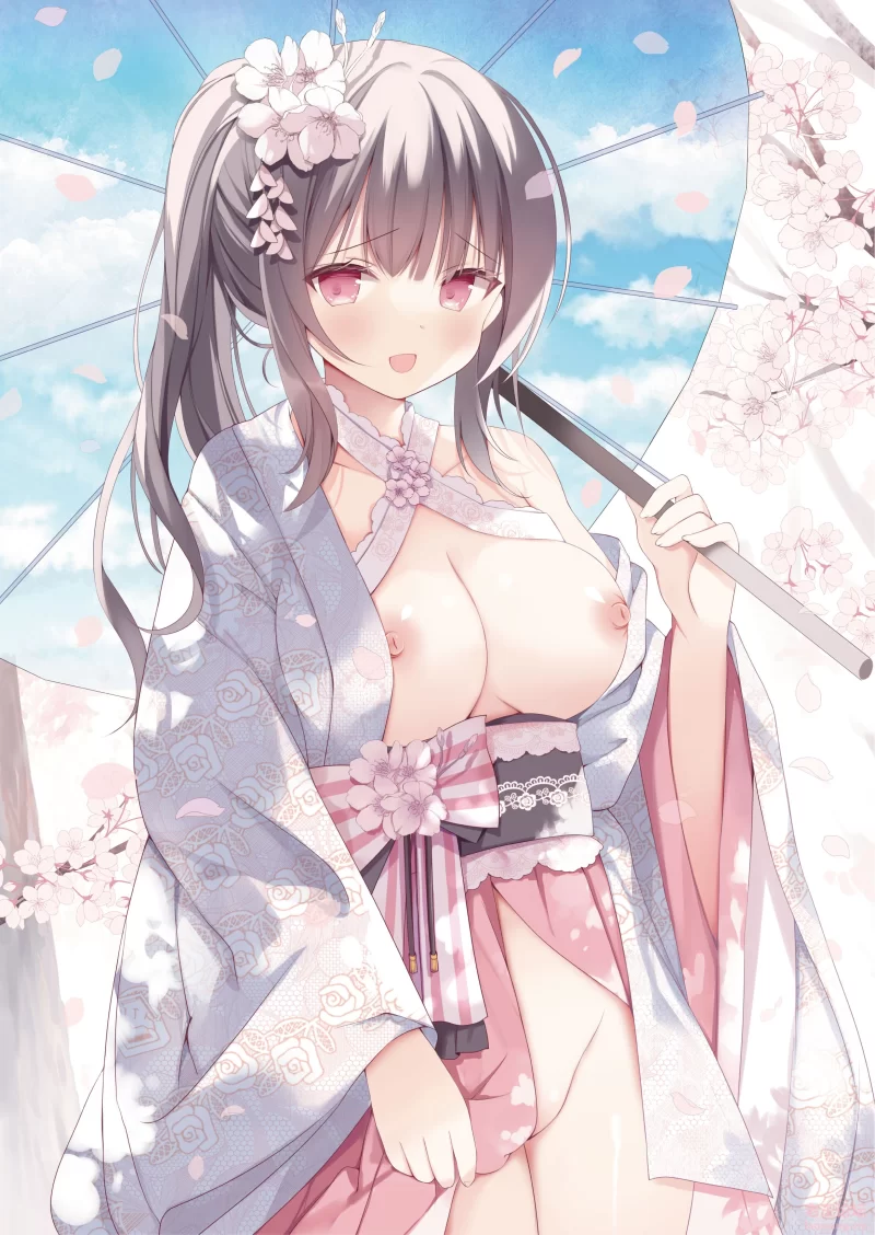 yande.re 1073734 breasts hoshino_koucha japanese_clothes nipples no_bra nopan op.jpg
