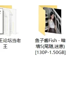 [自行打包] 鱼子酱Fish - 暗墙5(迷患，尾随) [130P+1.50GB][百度盘]