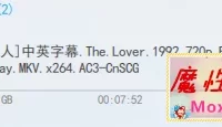 [情人]The.Lover.1992.欧美爱情/**/剧情/梁家辉[720p/BluRay/MKV/中英字幕/2.8G]