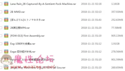 【3D同人 全动态】尼尔机械纪元-2B小姐姐3D精华同人作品全集【9v6.1G】[百度盘]
