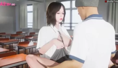 3D动漫 美少女班长 被黄毛在教室里直接无套上垒