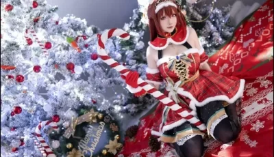 【写真】星之迟迟 – 2023年12月计划A 赛马娘-大和赤骥 圣诞衣装 【47P-328MB】