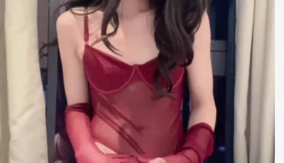 清纯学生妹伪娘【cd妮可】 ：买了好看的情趣内衣，哥哥好棒，插得好深