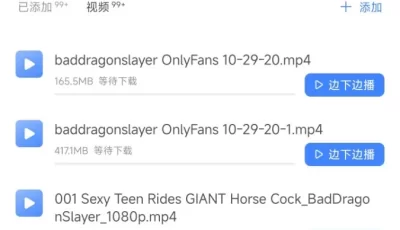 [转载搬运] baddragonslayer 38G合集 [nv+37.9G][磁力链接]
