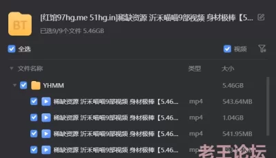 [转载搬运] 稀缺资源 沂禾喵喵9部视频 身材极棒【5.46G】 [9v+5.46g][磁力链接]