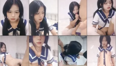 [转载搬运] 双马尾制服萌妹，穿上白丝袜，被炮友干，扶腰怼入小穴一顿输出，骑乘位打桩机 [1V+1.5G][磁力链接]