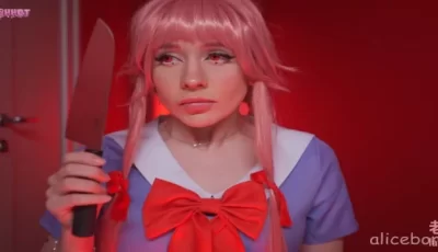 [自行打包] 最赞精品欧美cosplay《未来日记》病娇！女主角我妻由乃 [1+1＝2v+500m][百度盘]