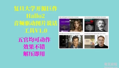 AI音频驱动可以让图片说话的Hallo2工具