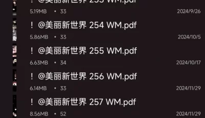 [转载搬运] 美丽新世界1-262完结pdf [262pdf+1.55g][百度盘]