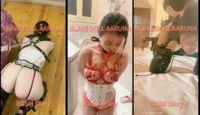 [转载搬运] 【SLAVE DOLL AARUNA】露脸阴环美少妇性虐日记，滴蜡喝尿贞操... [1V+1.1G][百度盘]