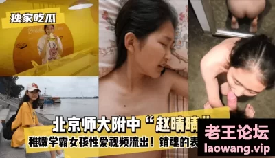 【独家吃瓜】北京师大附中“赵晴晴”稚嫩学霸女孩性爱视频流出！还没发育全的小奶子！销魂的表情！ [07:26]