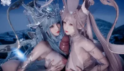 [自行打包] Elarbaby：嫦娥&玉兔 姐妹花强榨 [7p+1v+4.4G][百度盘]