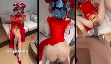全程字幕对白！母狗刚结婚还穿着婚纱就忍不住了，当然帮他带绿帽 [12:02]