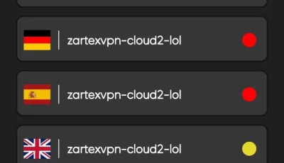 Zartex VPN，免费加速器，梯子，解锁多个节点