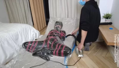 [自行打包] 珍藏胶衣系列 鹿角与猫爪 绳缚绝对拘束固定 塑封乳胶玩物 胶衣 [1v+649m][百度盘]