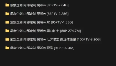 [转载搬运] 紧急企划内部定制见希w6套合集 [npnv+9.91g][百度盘]