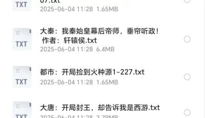 1月5号  94部小说