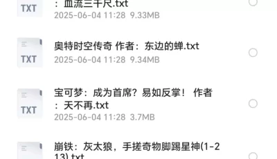1.17日   101部小说（附赠飞卢小说合集）