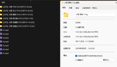 [转载搬运] 紧急企划 小恩 六套 原114G 压缩版 [753P+ 7V+7.3G][百度盘]