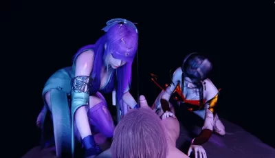 [转载搬运] [3D/动态/VAM] 小梦：少司命焰灵姬的把玩 性感女神姐妹花激情双飞 [1+2G][百度盘]